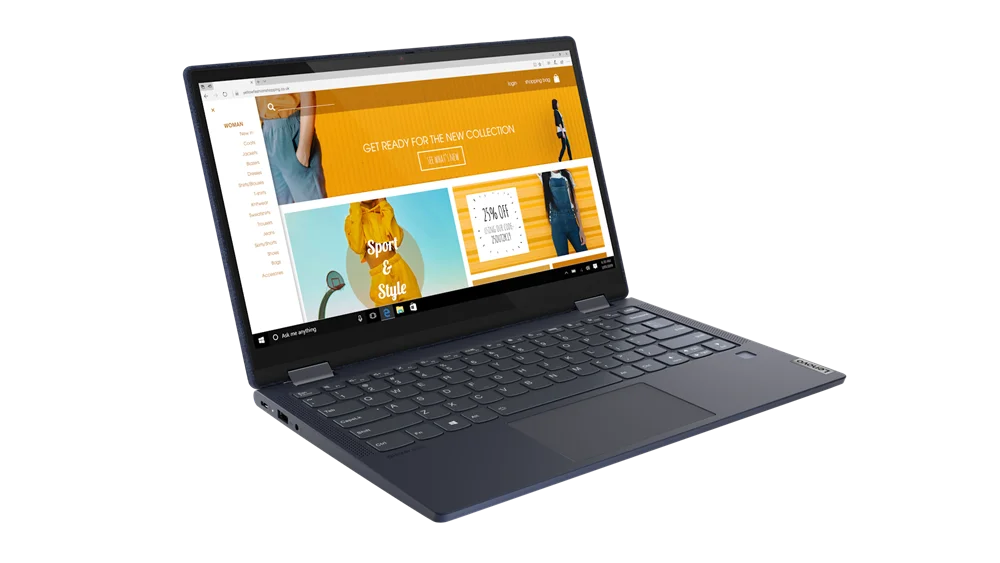 Refurbished LENOVO 82ND0007USize Yoga 6 13ALC6 13.3" FHD Touchscreen Ryzen 5 5500U 2.1GHz AMD Radeon Graphics 8GB RAM 512GB SizeSizeD Win 10 Home Abyss Blue