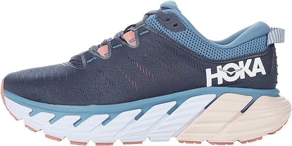 HOKA ONE ONE Womens Gaviota 3 Textile Sizeynthetic Ombre Blue Rosette Trainers 7 USize