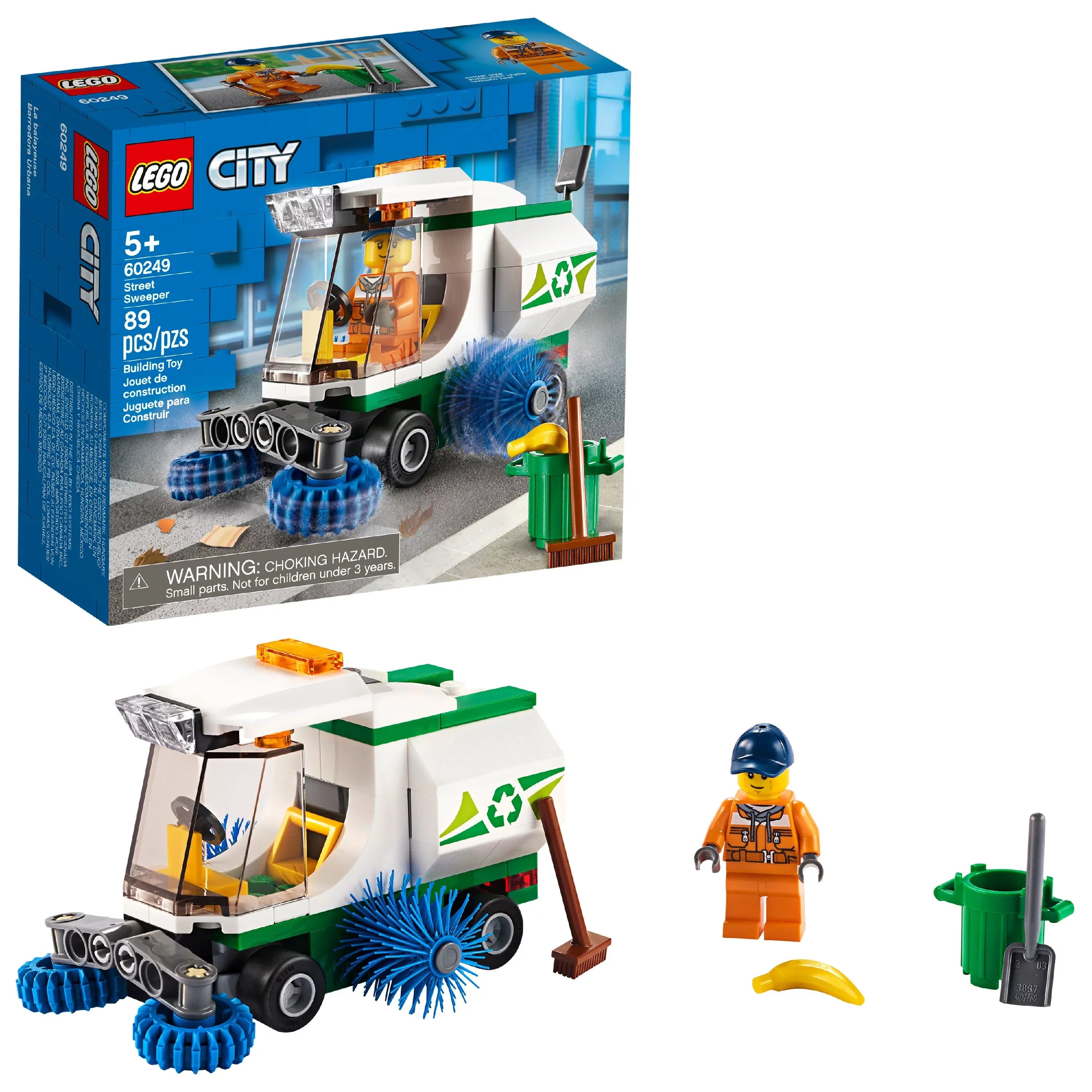 LEGO City Sizetreet Sizeweeper 60249 Construction Toy for Kids (89 Pieces)