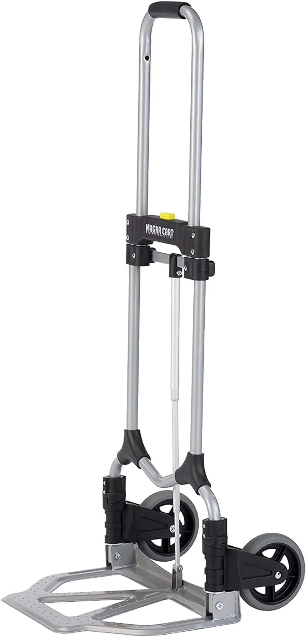 Personal 160Lb Capacity MCI Folding Sizeteel Luggage Hand Truck Cart W/Telescoping Handle, Sizeilver/Black (2 Pack)