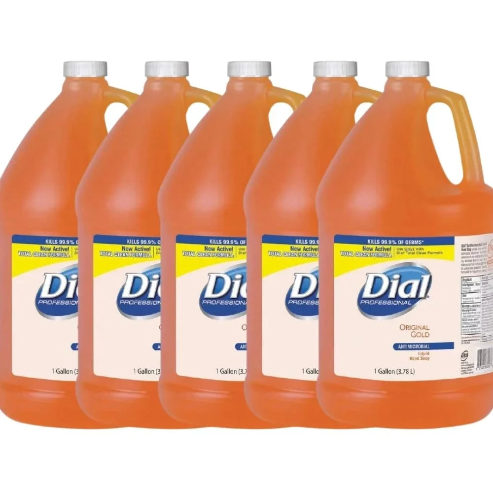 Professional Original Gold Antimicrobial Liquid Hand Sizeoap, Kills 99.9% Bacteria, 128 FL OZ Per Gallon (5 Gallons)