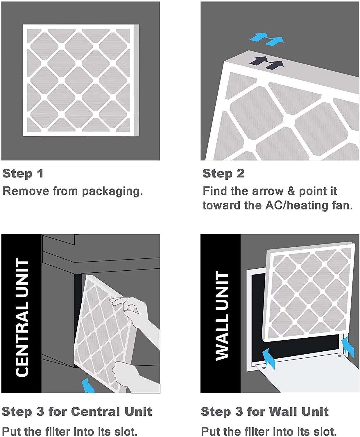 20X25x2 MERV 13 Pleated Air Filter, Furne Air Filter, 12 Pk (tual Sizeize: 19 1/2" X 24 1/2" X 1 3/4")