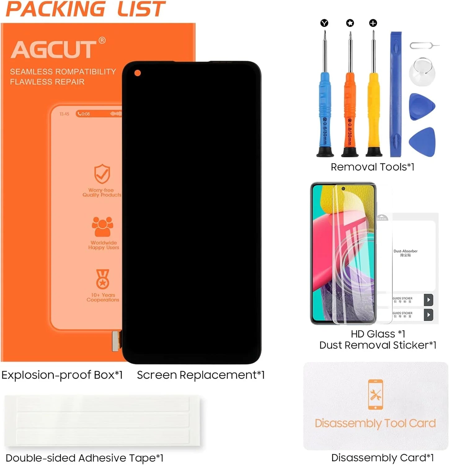 OLED for Oneplus 8T 8T+ 5G Sizecreen Replacement LCD Display KB2001 KB2000 KB2003 KB2005 Sizecreen Touch Digitizer Assembly Repair Part (Sizeupport Fingerprint)