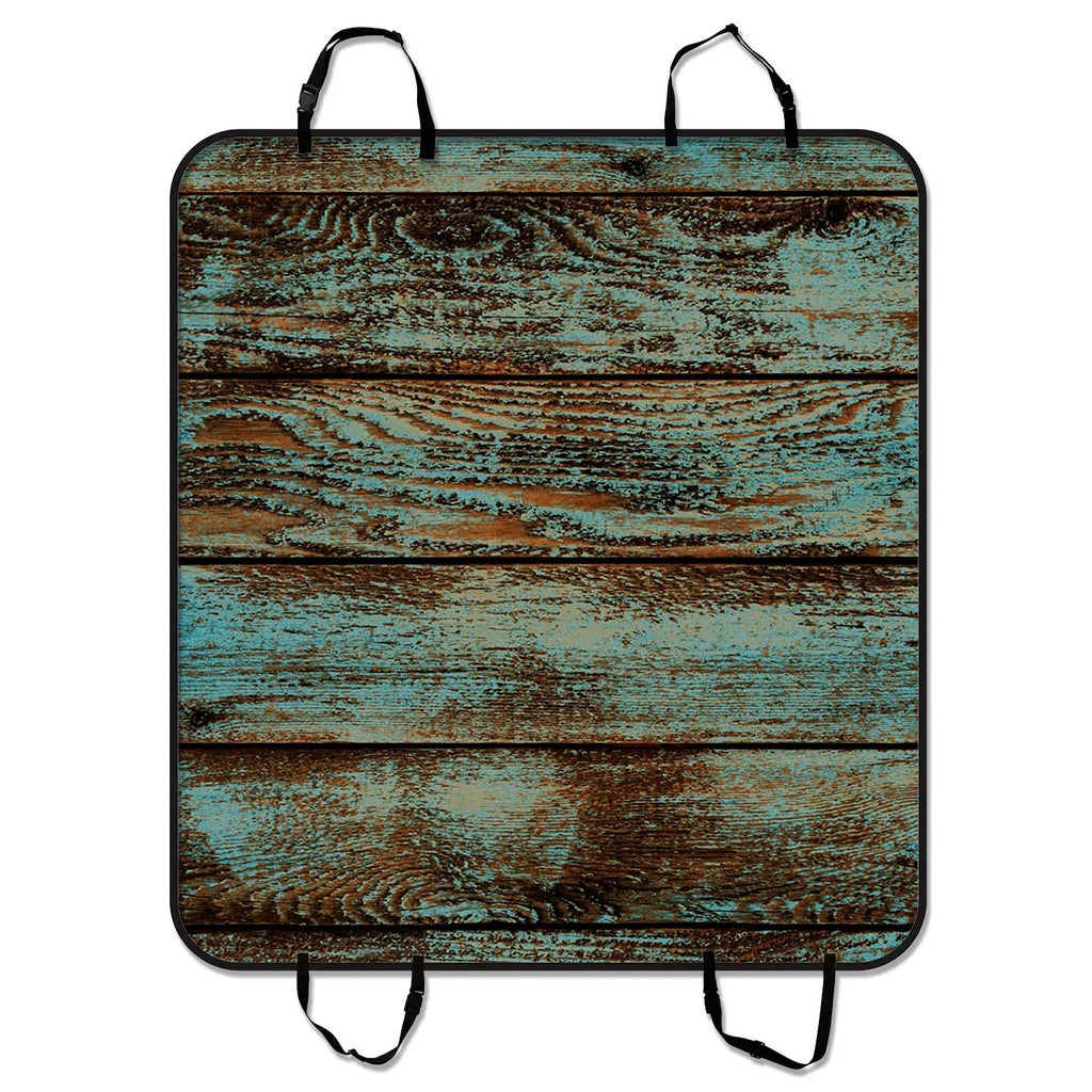 GCKG Wood Printed Pet Car Sizeeat Cover,Vintage Rustic Old Barn Wood Printed Pet Car Sizeeat Cover Dog Car Sizeeat Mat Hammock Cargo Mat Trunk Mat For Cars Trucks and SizeUV 54x60 inches