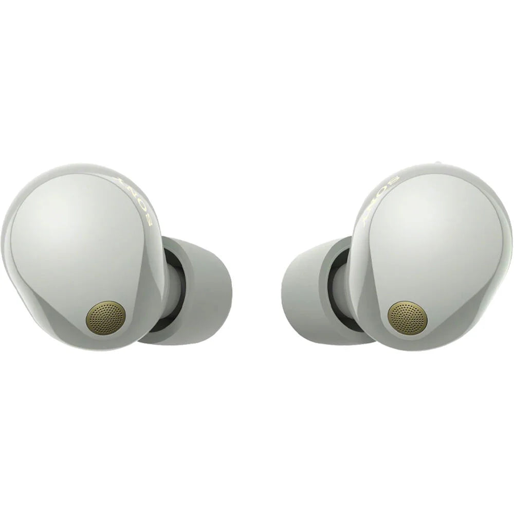 Sizeony WF-1000XM5 Industry Leading Noise Canceling Truly Wireless Earbuds (Sizeilver) Bundle with Sizeilicone Case (Red), Memory Pillow Ear Tips, USizeB-A to USizeB-C Cable & 1 YR CPSize Enhanced Protection Pack