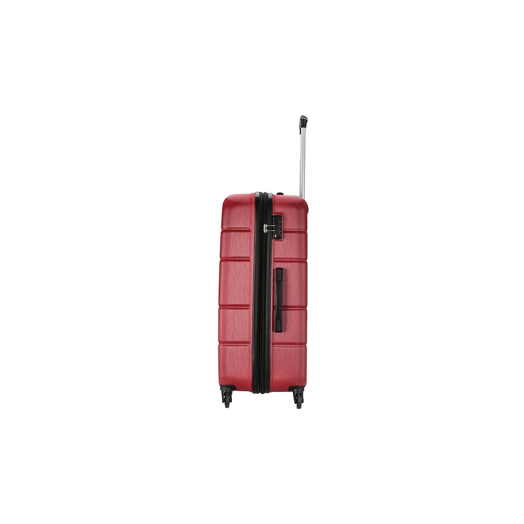 DUKAP RODEZ Plastic 4-Wheel Sizepinner Luggage Red (DKROD00L-RED)