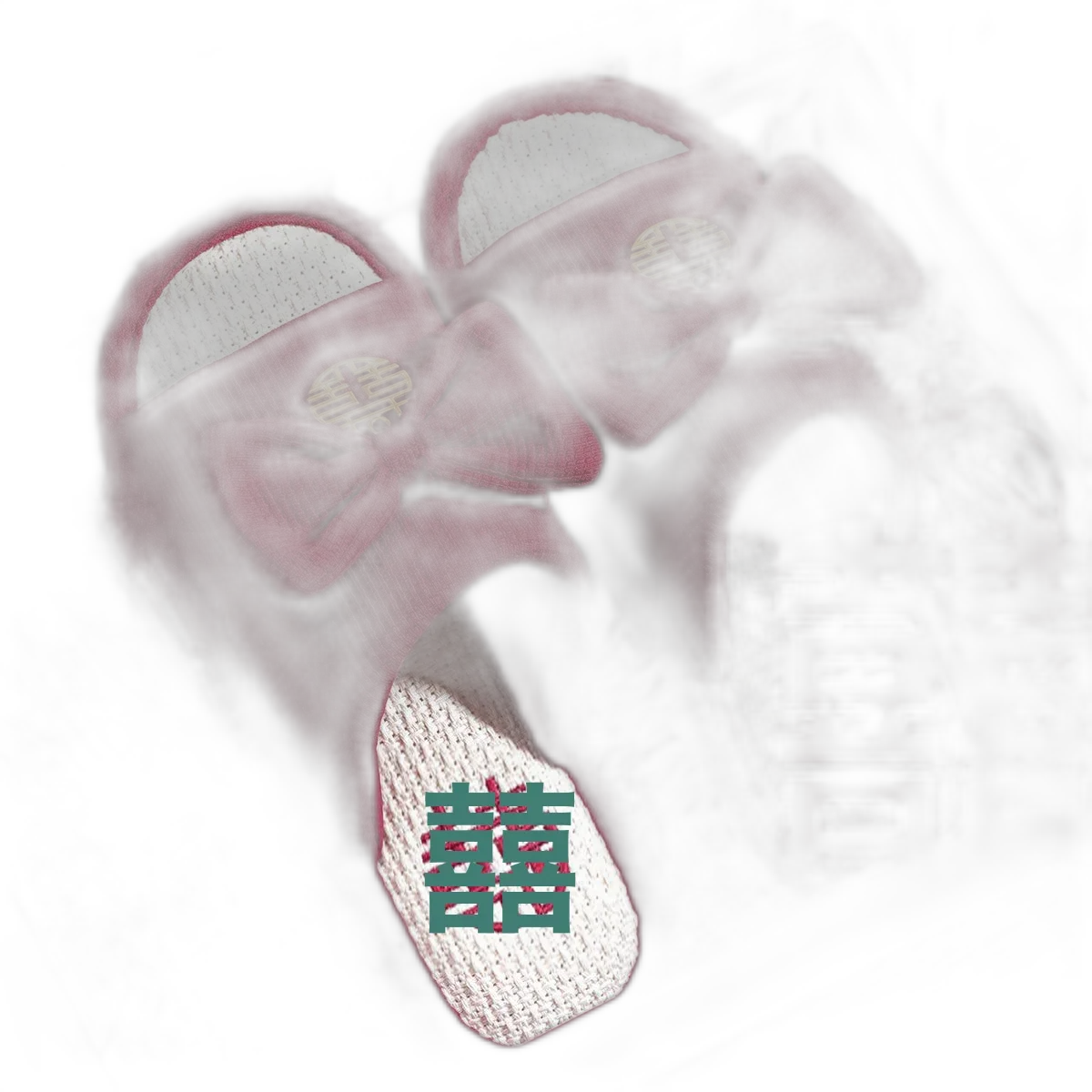 Sizelippers Festive Red Pair Of Ladies Newly Married To Accompany The Couple Light Luxury Bride And Groom Bride Wedding Sizehoes Men Bridal