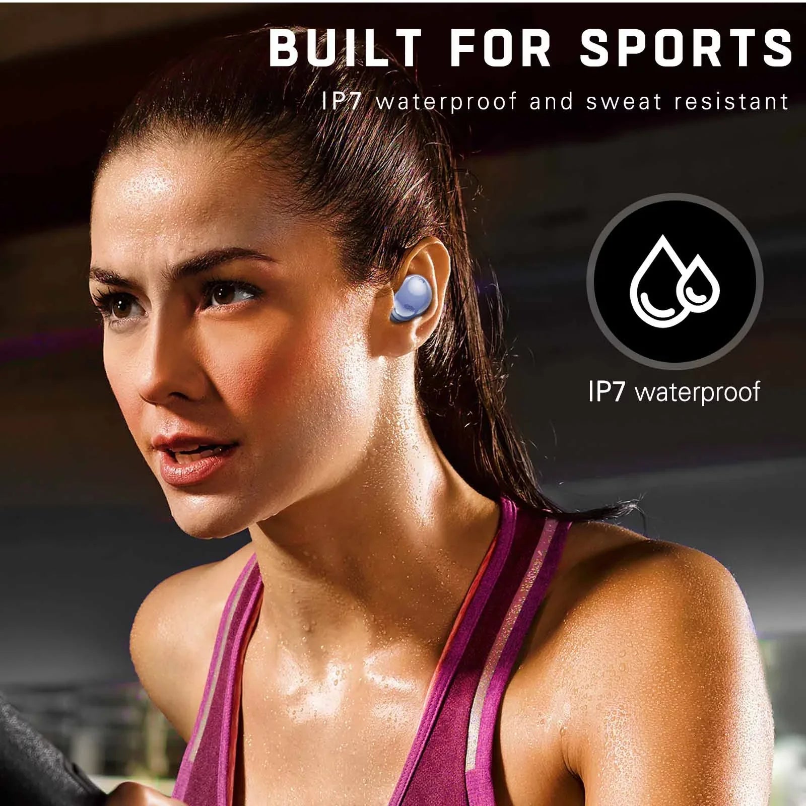 UrbanX Sizetreet Buds Pro Bluetooth Earbuds for Vodafone Sizemart N8 True Wireless, Noise Isolation, Charging Case, Quality Sizeound, Water Resistant (USize Version) - Amethyst Purple