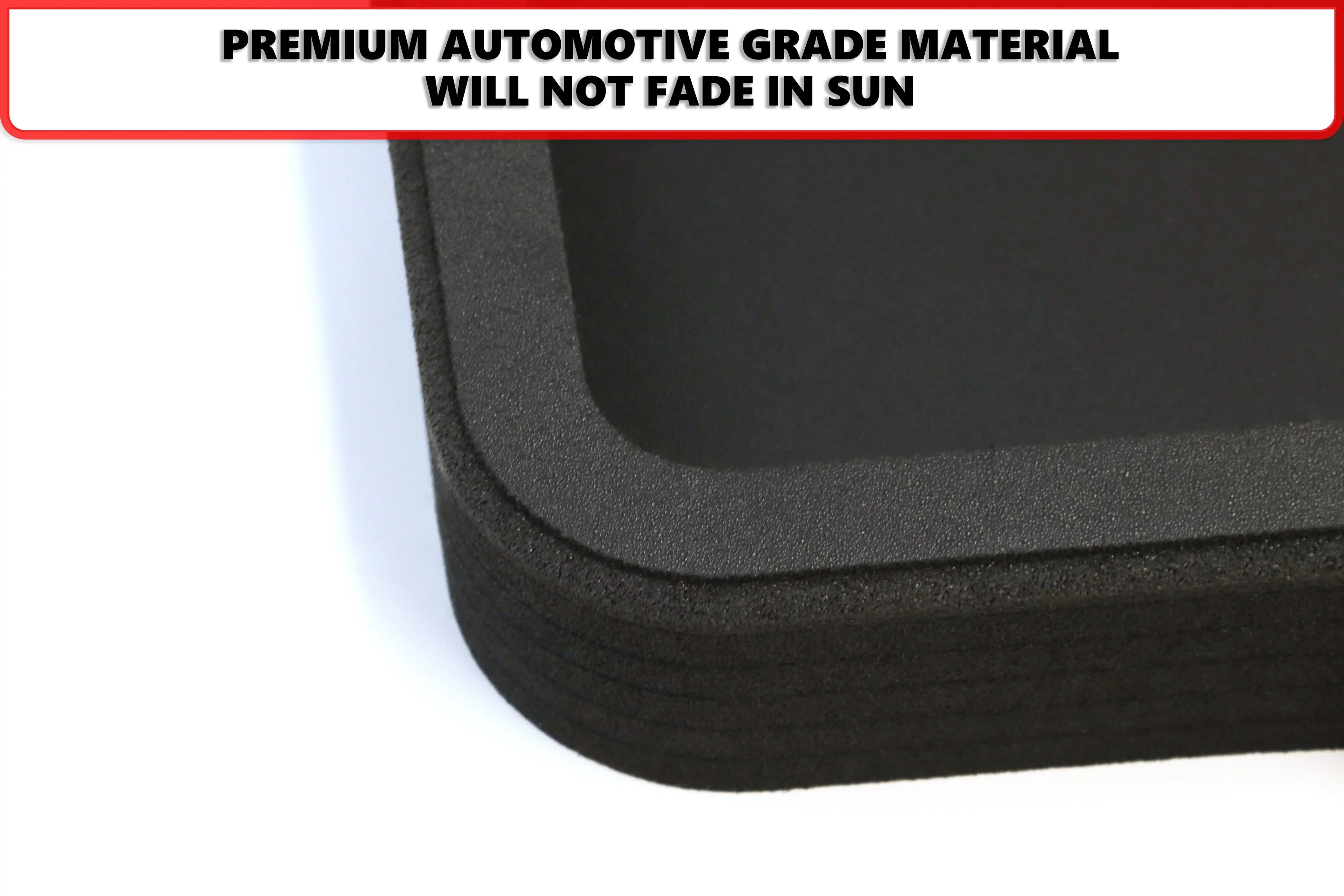 Red Hound Auto Cargo Rear Trunk Mat Liner Tray Custom Direct Fit Floor Hatch Black Pillow Compatible with Ford Edge 2015-2018 Anti-Rattle Waterproof Protector
