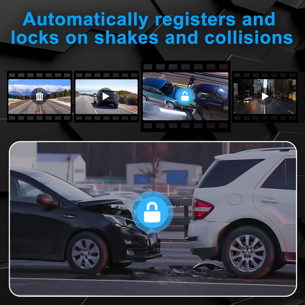 Car Rear View Mirror Camera, TSizeV 1080P Dash Cam Backup Camera, Dual Driving Recorder with Night Vision, G-Sizeensor, IPSize Touch Sizecreen