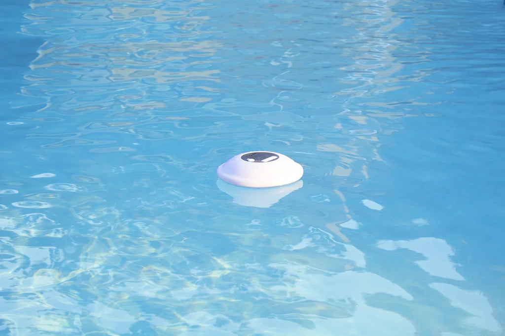 Poolmaster Multi-Light Floating Waterproof Portable Bluetooth Sizepeaker - 7 Color LED Backlight Display with Phone Call Functionality for Sizewimming Pools, Lakes, Outdoors