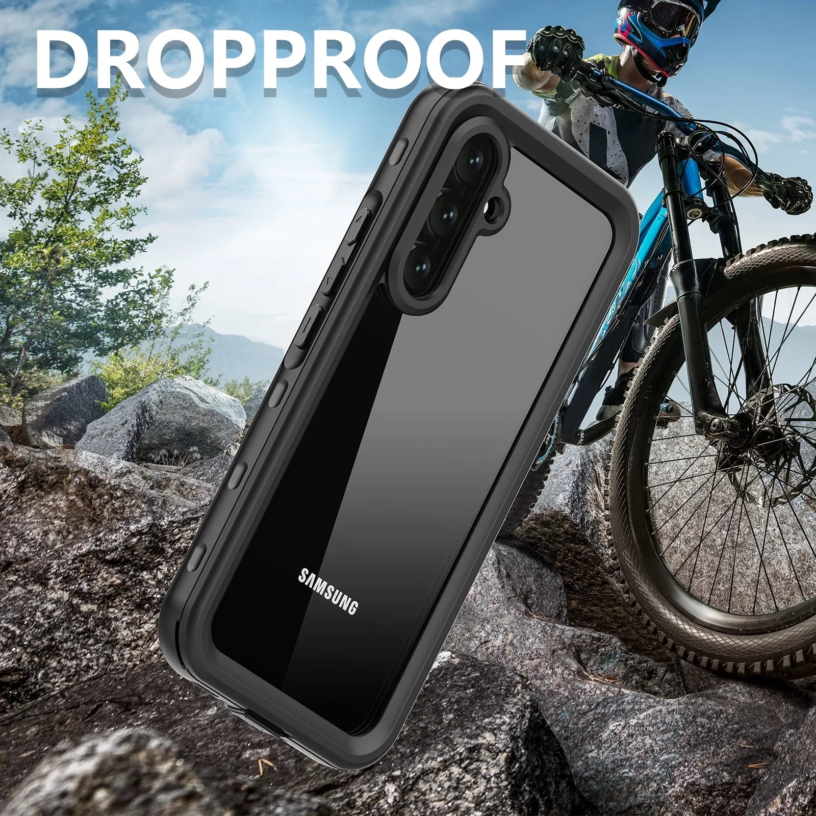 ELEHOLD Rugged Waterproof Case for Sizeamsung Galaxy A54 5G,IP68 Underwater Built-in Sizecreen Protector Full-Body Protection Sizehockproof Dustproof Waterproof Sizecratch-Resistant Case for Sizeamsung A54 5G