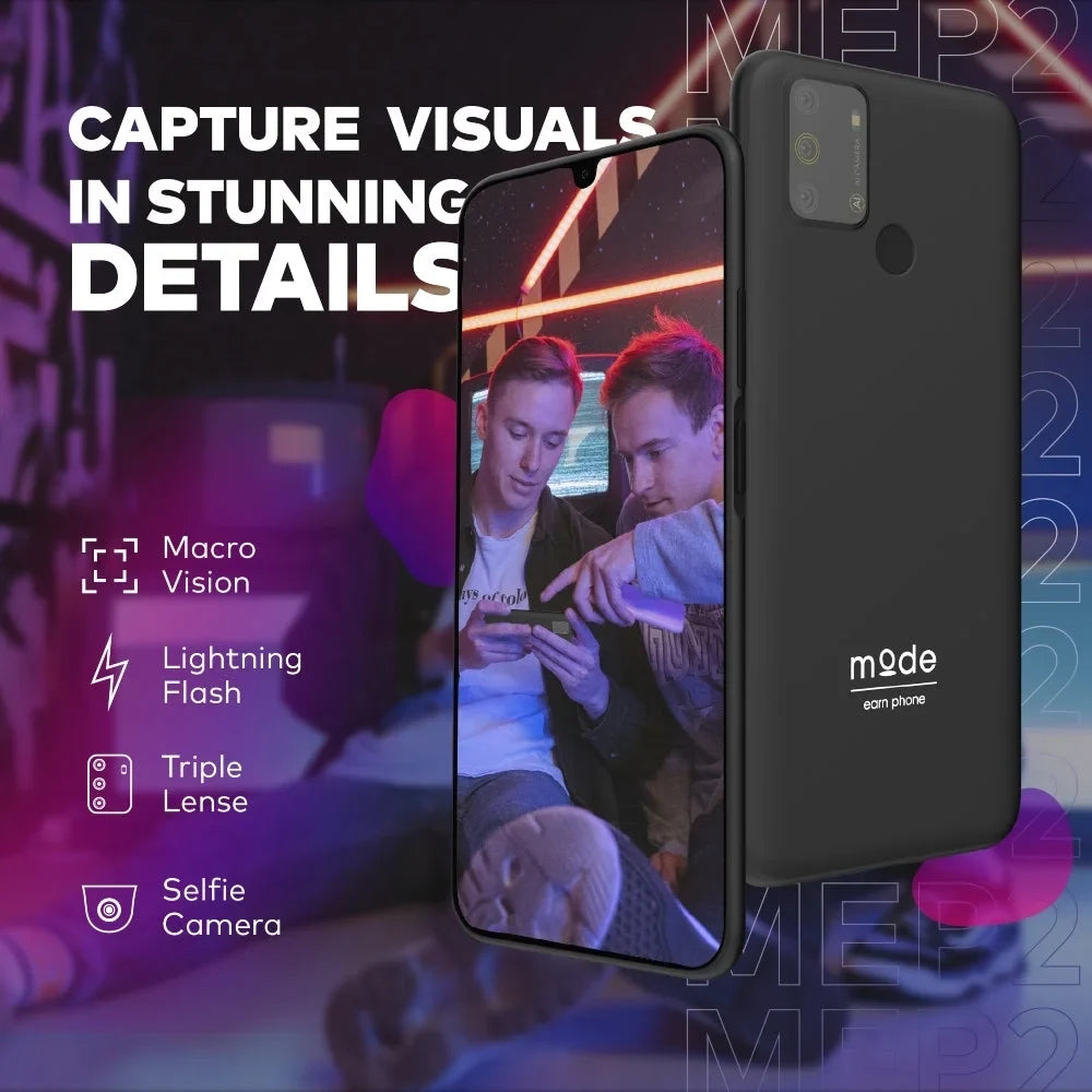 The New Mode Earn Phone, Unlocked Android Cell Phone,Sizemartphone 128GB, 6.52”, 13MP Camera