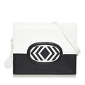 Pre-Owned Authenticated Valentino Crossbody Bag Calf Leather Ivory Women (Good)