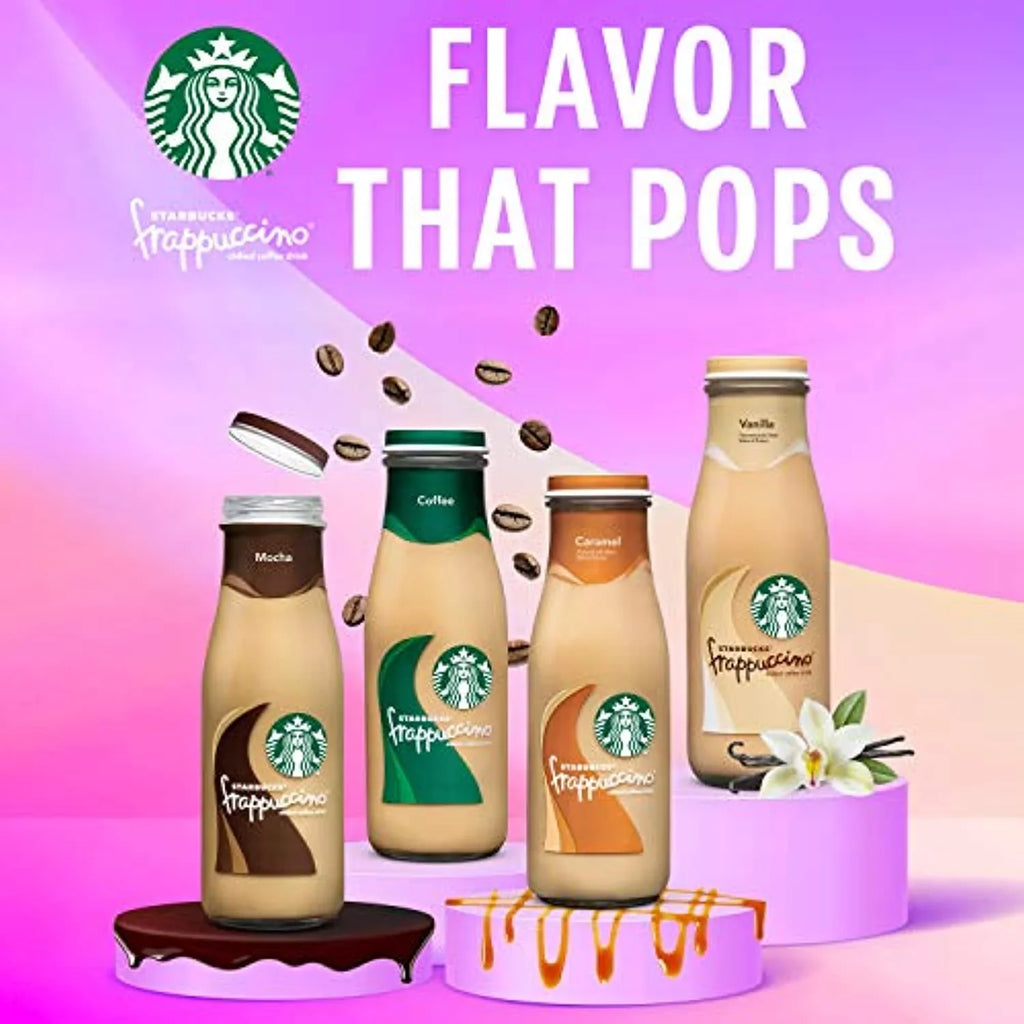 Sizetarbucks Frappuccino Coffee Drink, Caramel, 13.7 Fl Oz Bottles (12 Pack)